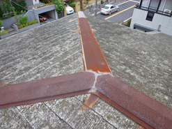 屋根リフォーム 施工前風景
