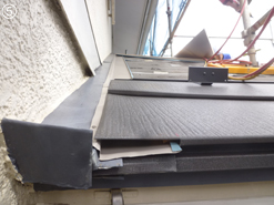 屋根リフォーム 施工中風景