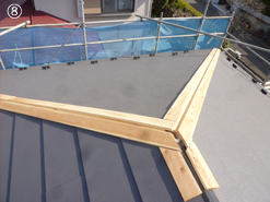 屋根リフォーム 施工中風景