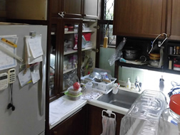 キッチン、リビング、浴室、洗面、珪藻土、内装、フロア、建具、塗装ほか 施工前風景