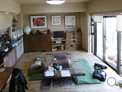 キッチン、リビング、浴室、洗面、珪藻土、内装、フロア、建具、塗装ほか 施工後風景