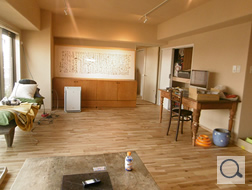 キッチン、リビング、浴室、洗面、珪藻土、内装、フロア、建具、塗装ほか 施工後風景