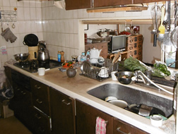 キッチン、リビング、浴室、洗面、珪藻土、内装、フロア、建具、塗装ほか 施工前風景