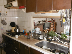 キッチン、リビング、浴室、洗面、珪藻土、内装、フロア、建具、塗装ほか 施工前風景